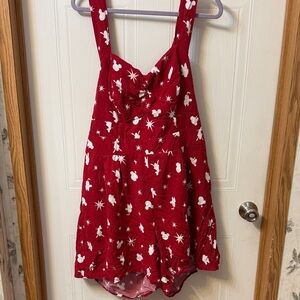 Torrid Disney Americana Mickey Friends Stretch Challis Romper